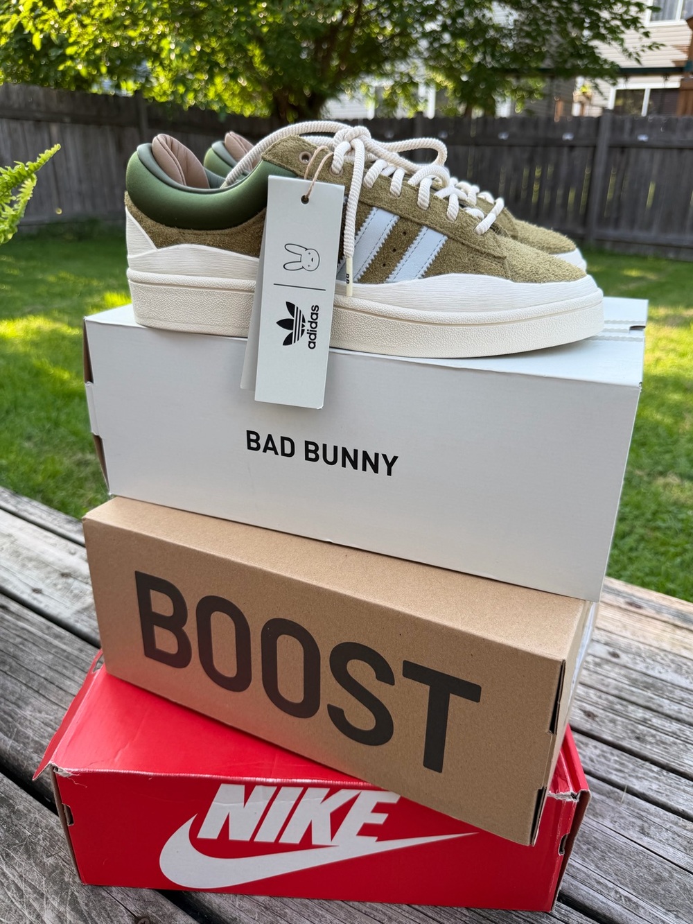 Deadstock Adidas x Bad Bunny Campus "Wild Moss” men’s size 8.5/women’s 9.5